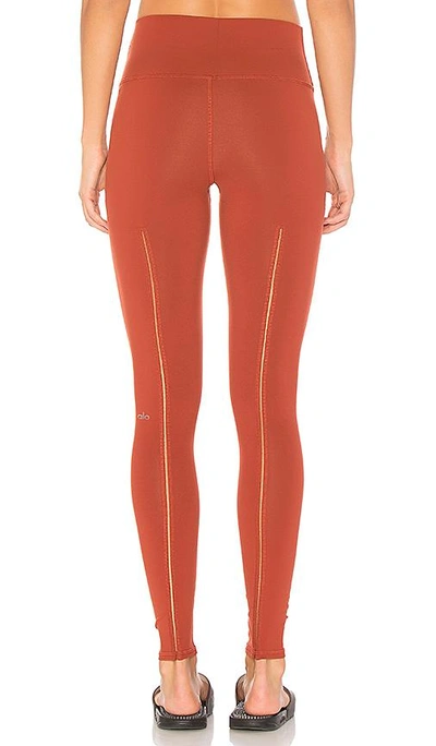 Shop Alo Yoga Dash Legging In Rust