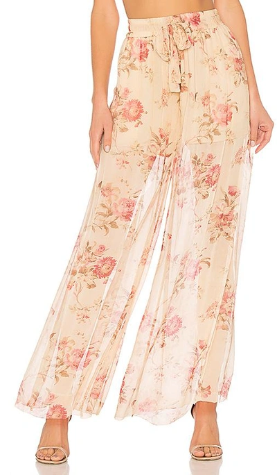 Shop Zimmermann X Revolve Prima Cherry Pant In Cream