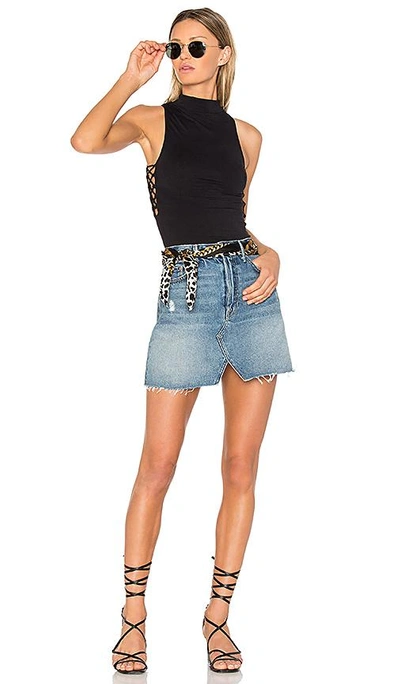 Shop Grlfrnd X Revolve Milla Denim Mini Skirt In Modern Lover