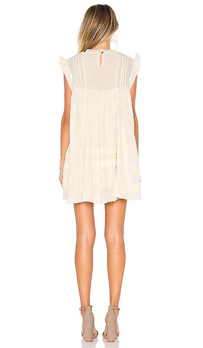 Shop Free People Nobody Like You Embroidered Mini Dress In Cream. In Ivory
