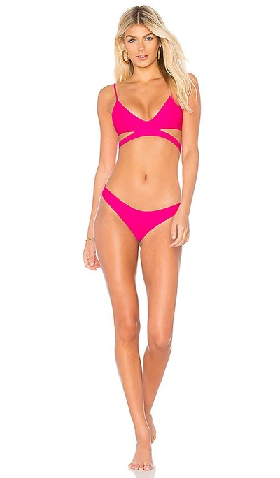 Shop Acacia Swimwear X Revolve Ho Okipa Bottom In Neon Pink