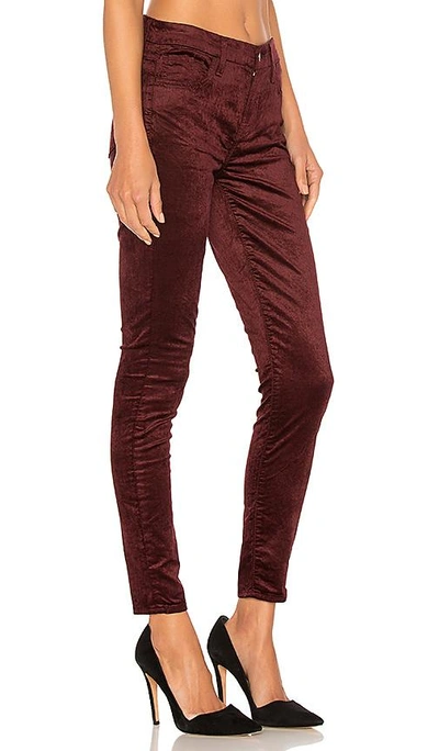 Shop 7 For All Mankind Ankle Skinny In Burgundy