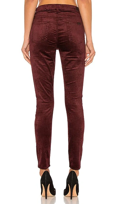 Shop 7 For All Mankind Ankle Skinny In Burgundy