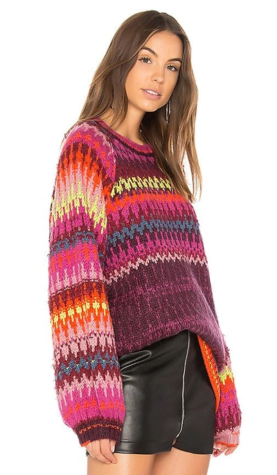 Shop Free People Castles In The Sky Sweater In Pink