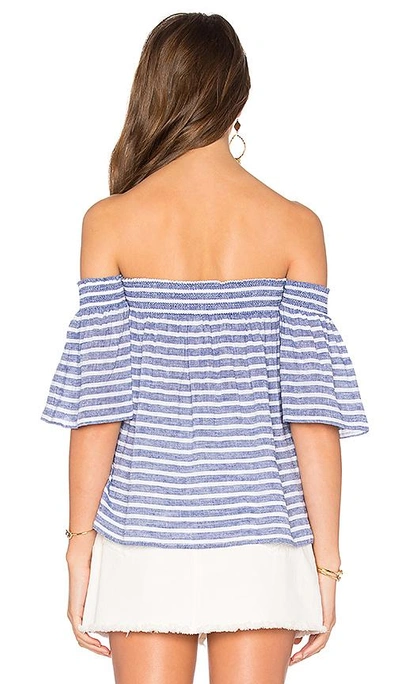 Shop Rails Isabelle Off Shoulder Top In Blue