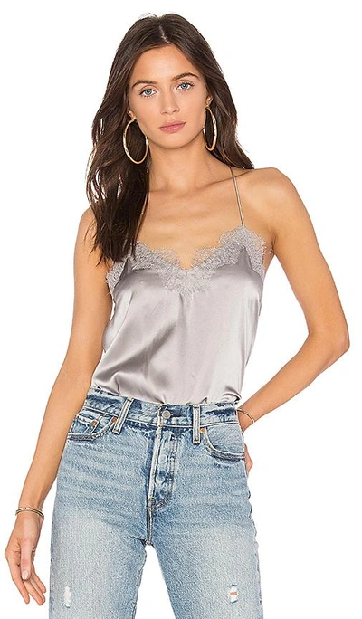 Shop Cami Nyc The Racer Cami In Metallic Silver