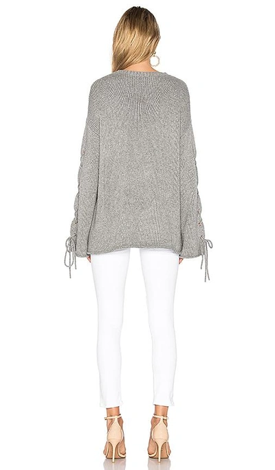 Shop See By Chloé Tie Sleeve Knit In Gray