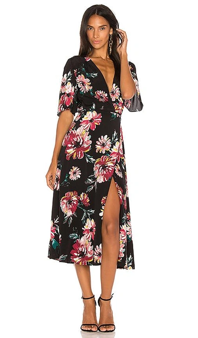 Shop 1.state Wrap Front Maxi Dress In Rich Black