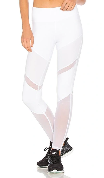 Shop Alo Yoga Sheila Legging In White & Glossy White