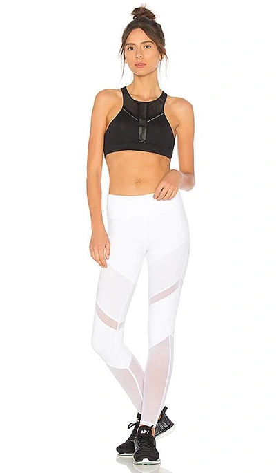 Shop Alo Yoga Sheila Legging In White & Glossy White