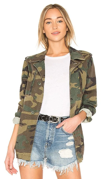 Shop Alpha Industries French Field Coat In Woodland Camo