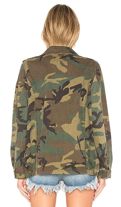 Shop Alpha Industries French Field Coat In Woodland Camo