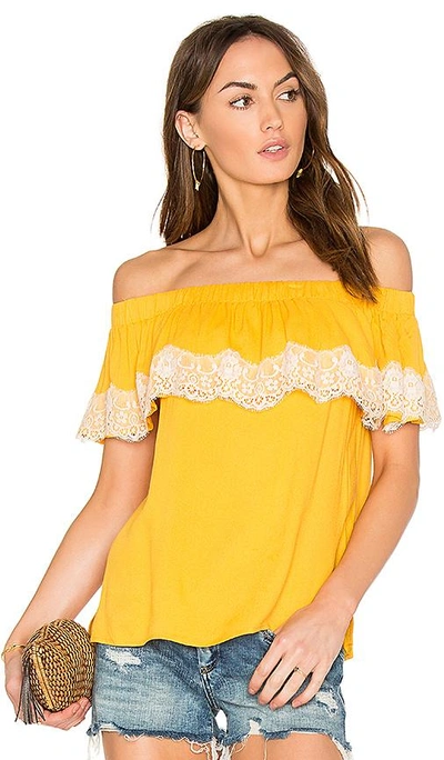 Shop Ella Moss Trinity Top In Yellow