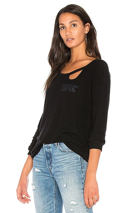 Shop Chaser Bolted Deconstructed Pullover In Black