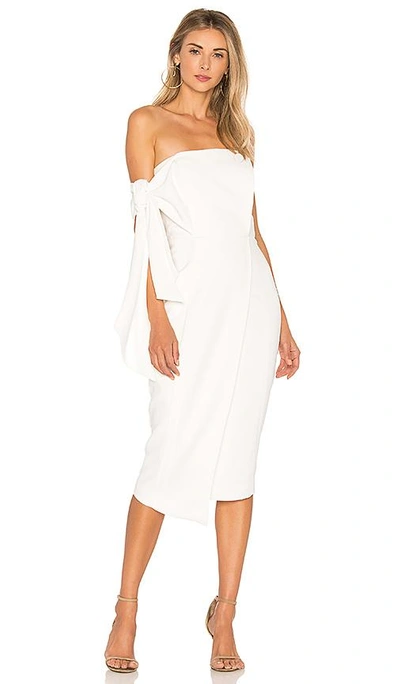 Shop Misha Collection Romi Dress In Ivory