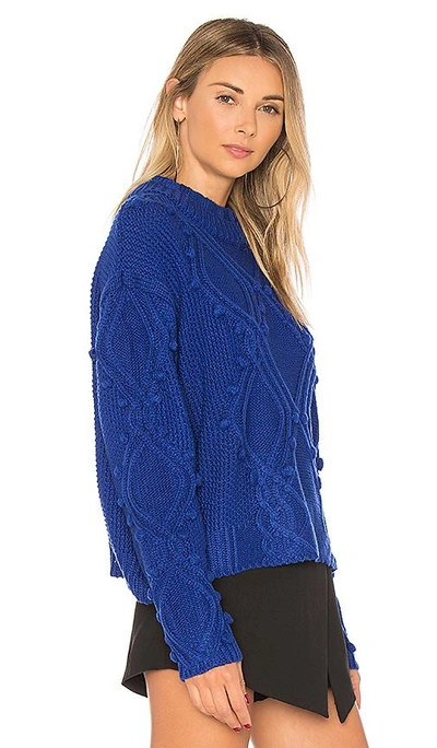 Shop Tularosa Pom Pom Sweater In Blue