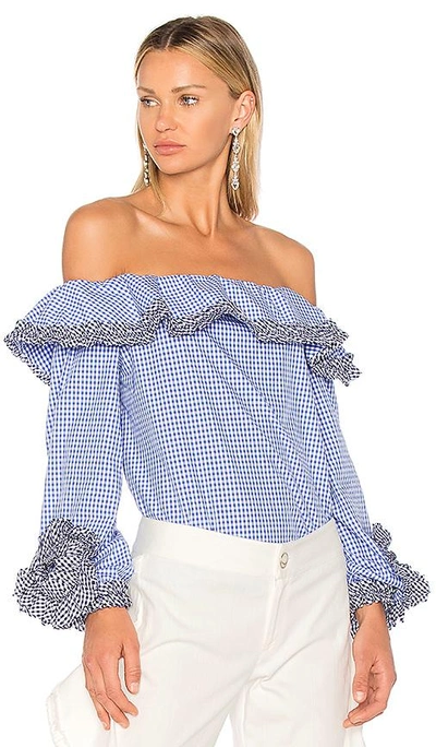 Shop Alexis Regine Top In Blue