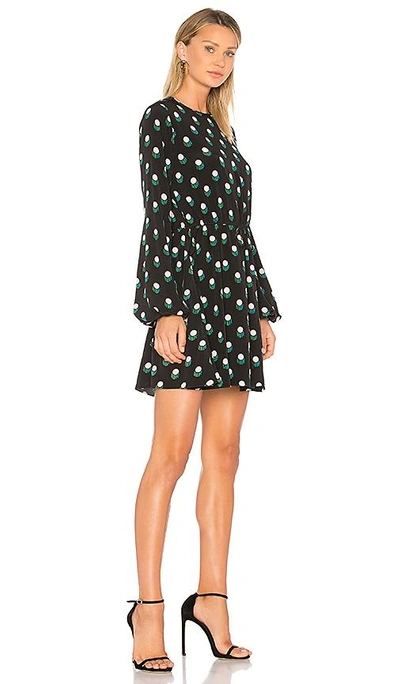 Shop Diane Von Furstenberg Tied Mini Dress In Black