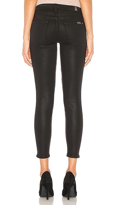 Shop 7 For All Mankind The Ankle Skinny In Black Coated Fashion