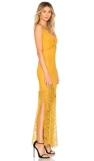 Shop Cleobella Nebula Slip Dress In Mustard
