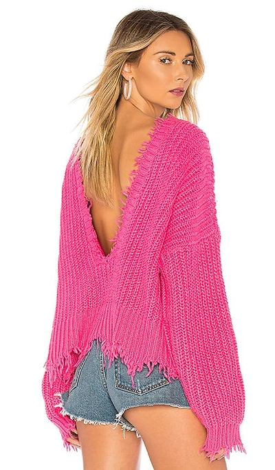 Shop Wildfox X Revolve Palmetto Sweater In Fuchsia