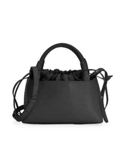 Shop Carolina Santo Domingo Women's Sirena Crossbody Leather Handbag In Black