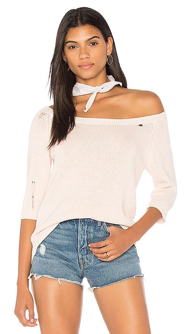 Shop Nation Ltd Nolita Off The Shoulder Sweater In Pink