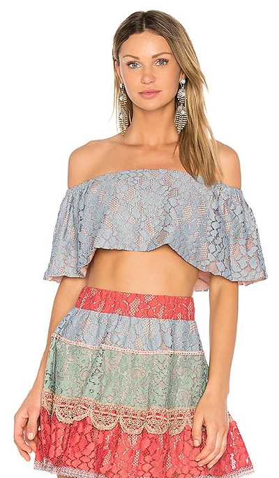Shop Alexis Taza Top In Blue