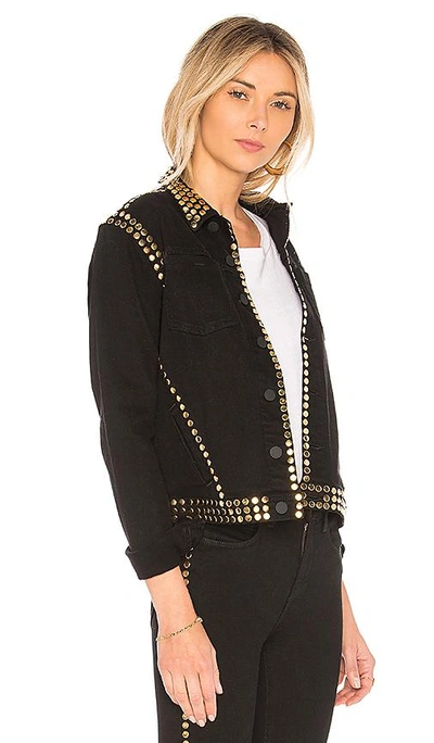 Shop L Agence Celine Studded Jacket In Black