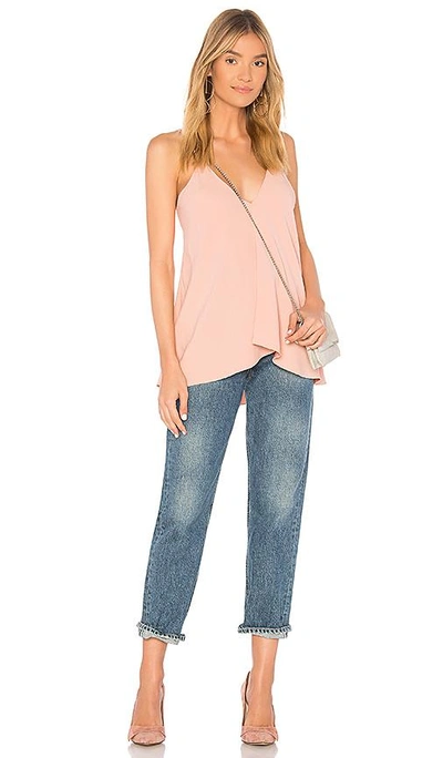Shop Theory Draped Cami Tank In Pink