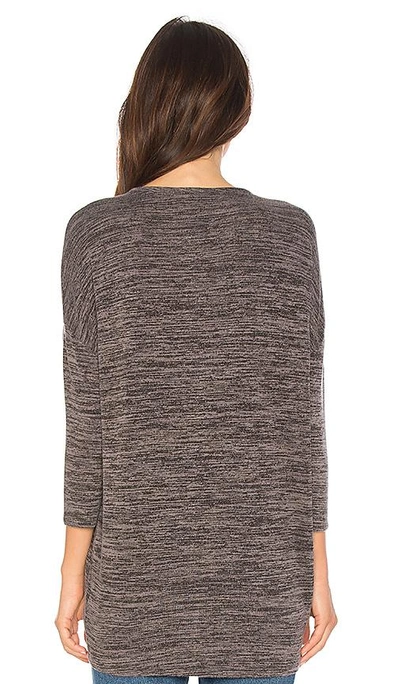 Shop Bobi Heather Knotted Sweater In Grey.
