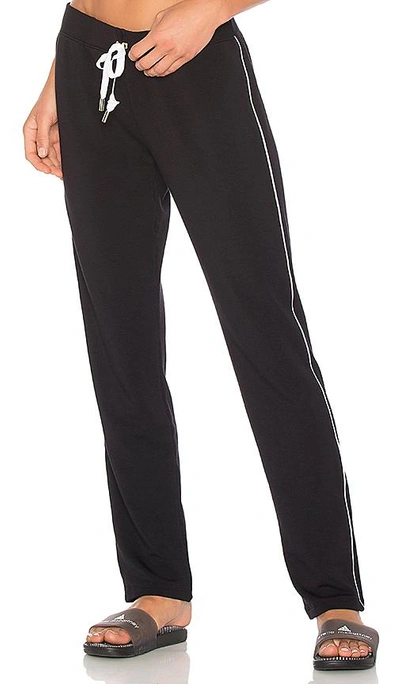Shop Beyond Yoga X Kate Spade Tuxedo Piped Sweatpant In Black