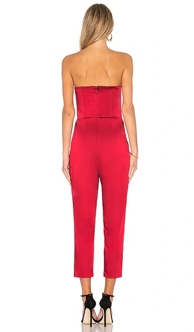 Shop Amanda Uprichard Cherri Jumpsuit In Red