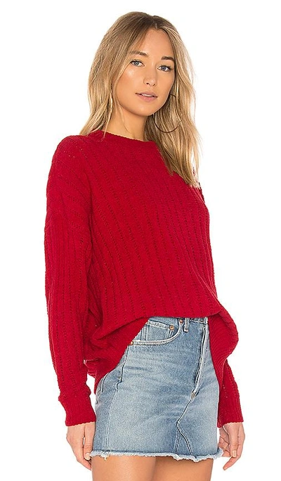 Shop Lovers & Friends X Revolve Crescent Sweater In Red