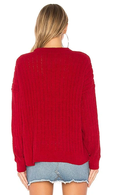 Shop Lovers & Friends X Revolve Crescent Sweater In Red