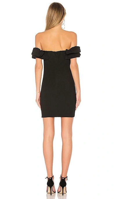 Shop Endless Rose Off The Shoulder Dress In Black