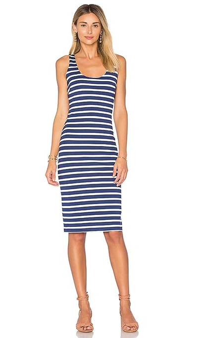 Shop L Agence Roxanne Tank Dress In Blue