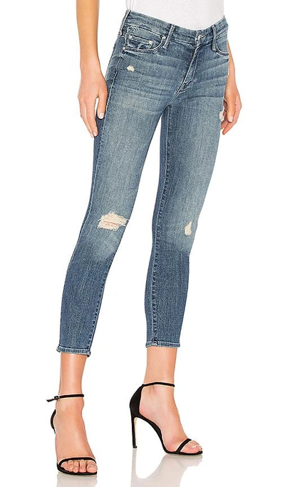 Shop Mother The Looker Crop Jean In Blue