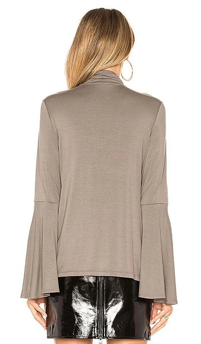 Shop Sen Livingston Exaggerated Sleeve Top In Gray