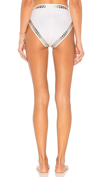 Shop Norma Kamali Stud Underwire Bikini Bottom In White