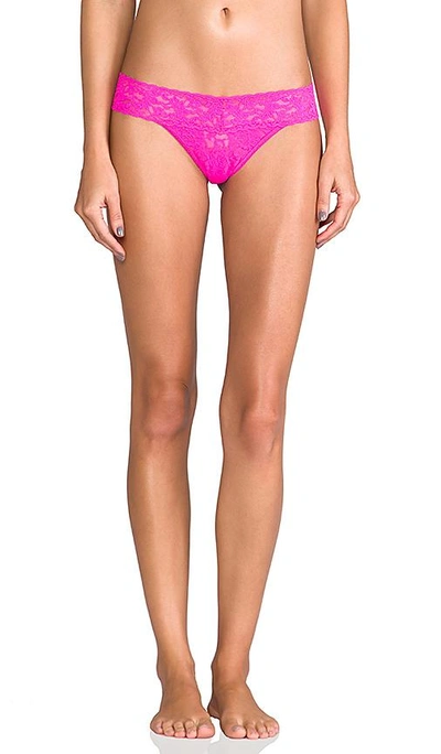Shop Hanky Panky Low Rise Thong In Passionate Pink