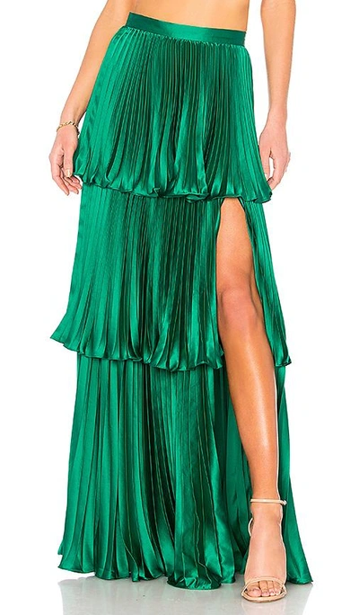 Shop Amur Eve Skirt In Green