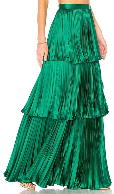 Shop Amur Eve Skirt In Green
