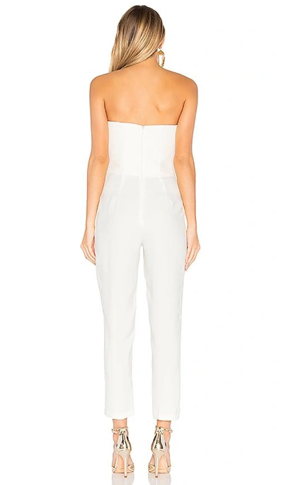 Shop Amanda Uprichard Cherri Jumpsuit In Ivory