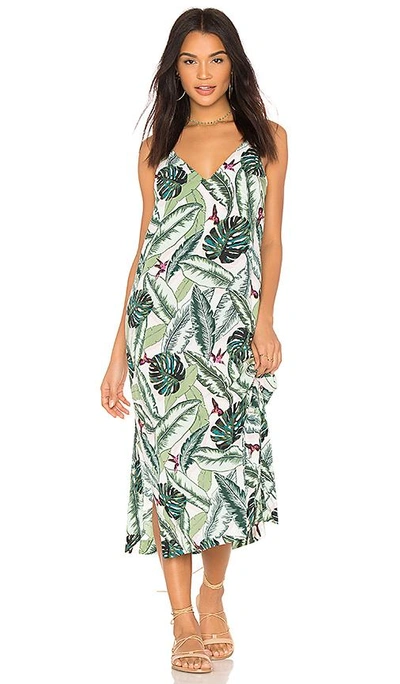 Shop Seafolly Palm Beach Dress In Green