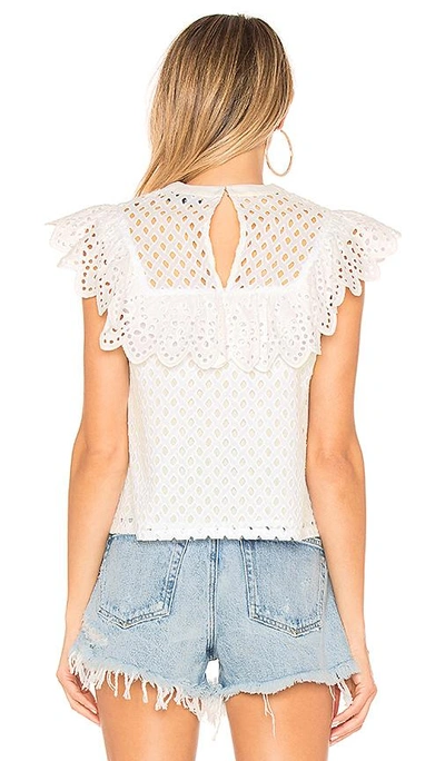 Shop Endless Rose Eyelet Blouse In Off White