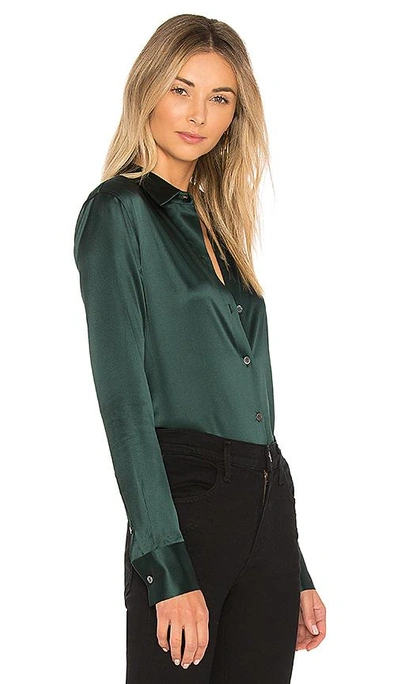 Shop Theory Perfect Fitted Button Up In Green
