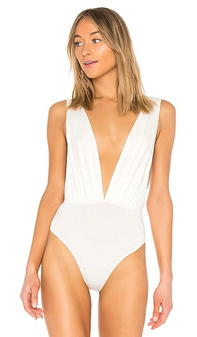 Shop By The Way. Jade Double V Bodysuit In White