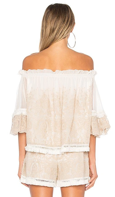 Shop Jonathan Simkhai Off The Shoulder Top In Ivory
