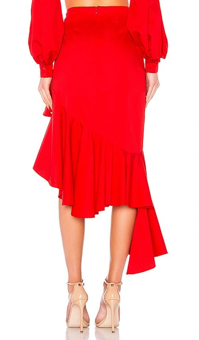 Shop Alexis Cameo Skirt In Red